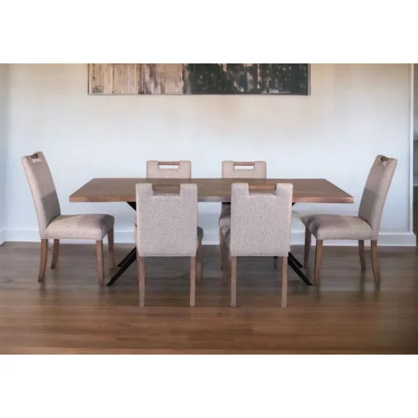 Nora 7-Piece Dining Set with 4 Side Chairs and 2 Tall Chairs