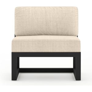 Misty Cove Aluminum Middle Section in Black/Canvas Flax by Lakeview Outdoor Designs