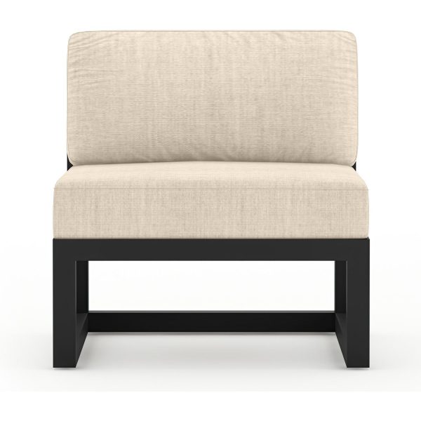 Misty Cove Aluminum Middle Section in Black/Canvas Flax by Lakeview Outdoor Designs