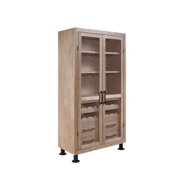 Bryxton Bar Cabinet - Distressed Oak