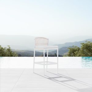 Catalina Woven Rope Bar Stool in Sand/Cloud By Azzurro Living