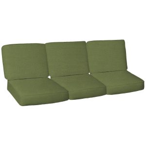 Sunbrella Spectrum Cilantro 6 Piece Large Outdoor Replacement Sofa Cushion Set W/ Piping By BBQGuys Signature