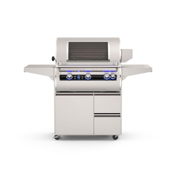 Fire Magic Echelon Diamond E660i 30-Inch Freestanding Propane Grill w/ Rotisserie, Left Side Infrared Burner, Magic Window & Analog Thermometer