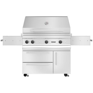 Kalamazoo K42DT Freestanding Echo Gas Grill - 20 lb Propane Cylinder - Marine-Grade - K42DT-1-2-NA-LPCYL-M6