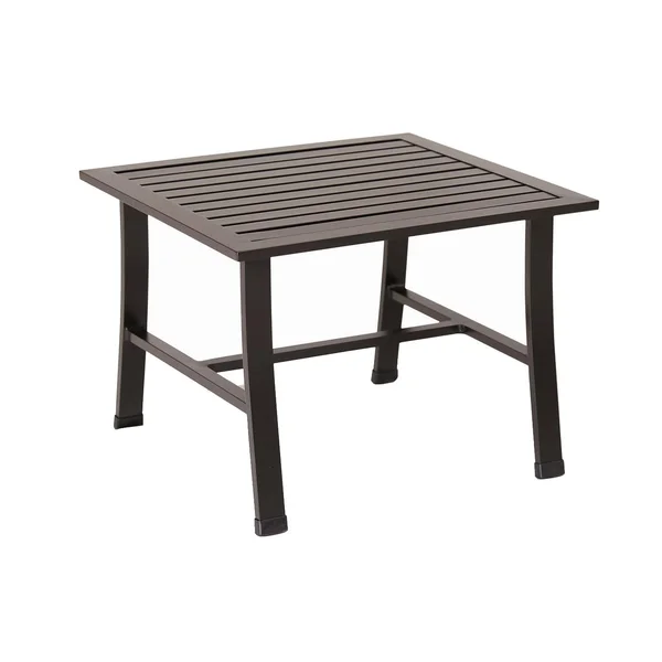 La Jolla 22 Inch Square Aluminum End Table in Espresso by Sunset West