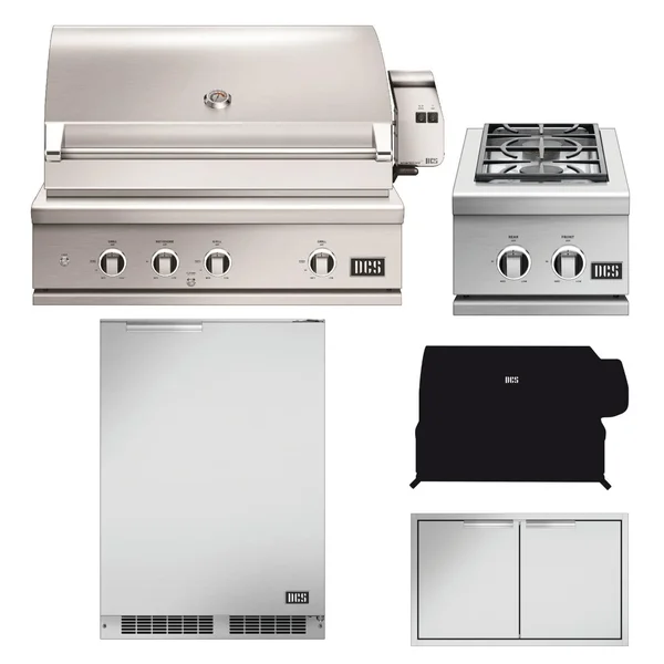 DCS Series 9 5-Piece 36-Inch Natural Gas Outdoor Kitchen Package - BE1-36RC-N-5PC