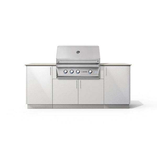 Urban Bonfire Sierra 36 Outdoor Kitchen w/ Twin Eagles Natural Gas Grill, Danae Dekton Countertop & Chantilly Finish - B-Sierra-36-TwinEagles-Danae-Chantilly