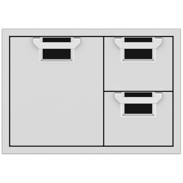 Aspire By Hestan 30-Inch Double Drawer And Single Storage Door Combo - Stealth - AESDR30-BK