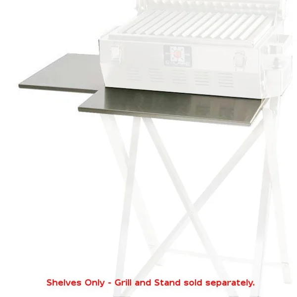 Solaire Stainless Steel Side And Front Shelves For Use With SOL-PST17A And SOL-SATRI Portable Stands - SOL-SHLV17A