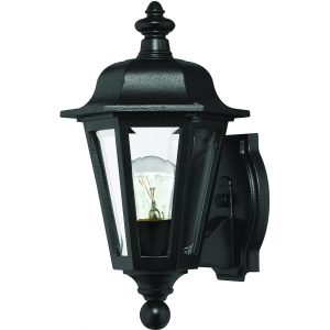 Hinkley Lighting Manor House One Light 12-Inch Outdoor Wall Light - Black - 1819BK