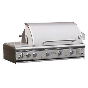 ProFire Professional Deluxe Series 48-Inch Built-In Natural Gas Grill With Double Side Burner & SearMagic Grids - PFDLXSM48S-N