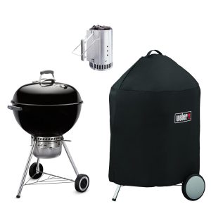 Weber 22-Inch Kettle Deluxe Bundle - Black