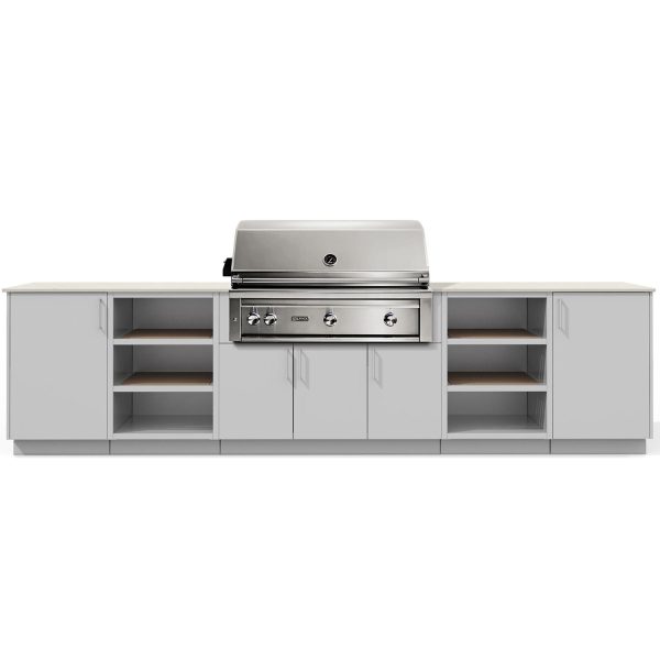 Urban Bonfire Savannah 42 Outdoor Kitchen w/ Lynx Propane Grill, Danae Dekton Countertop & Chantilly Finish - B-Savannah-42-Lynx-Danae-Chantilly