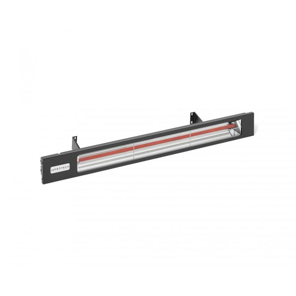 Infratech Slimline Series 29 1/2-Inch 1600W Single Element Electric Infrared Patio Heater - 240V - Matte Black - SL1624BL