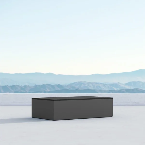 Porto Aluminum Coffee Table in Charcoal by Azzurro Living