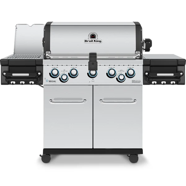 Broil King Regal S 590 PRO IR 5-Burner Natural Gas Grill With Rotisserie & Infrared Side Burner - Stainless Steel - 958947