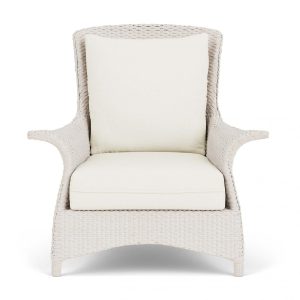 Mandalay Lloyd Loom Club Chair in Antique White/Sailcloth Salt by Lloyd Flanders