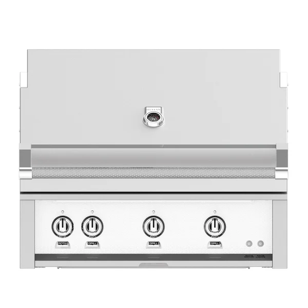 Hestan 36-Inch Built-In Natural Gas Grill W/ Sear Burner & Rotisserie - Froth - GMBR36-NG-WH
