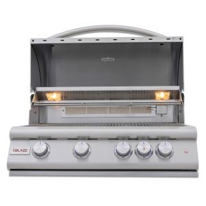 Blaze LTE+ 32-Inch 4-Burner Built-In Propane Gas Grill w/ Ceramic Flame Tamers