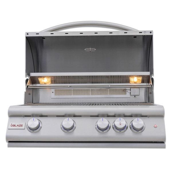 Blaze LTE+ 32-Inch 4-Burner Built-In Propane Gas Grill w/ Ceramic Flame Tamers