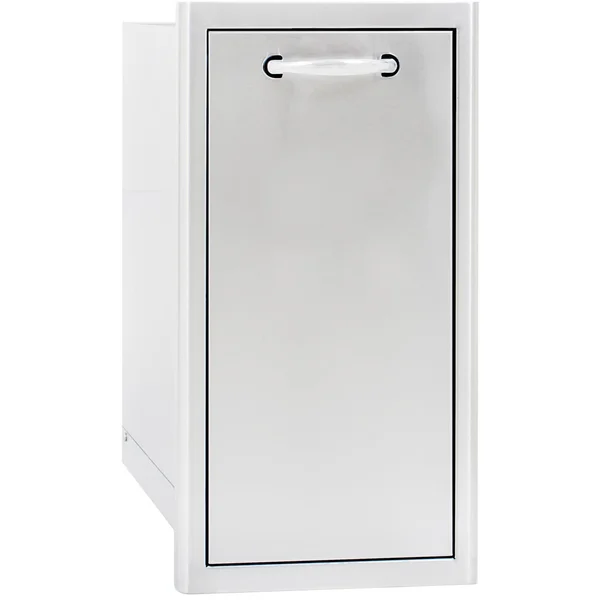 Blaze 13-Inch Narrow Roll-Out Stainless Steel Trash Bin - BLZ-TRNW-DRW2