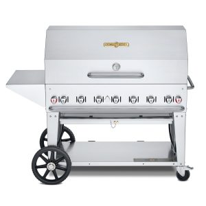 Crown Verity 48-Inch Single Inlet (50 or 100 LB Tanks Only) Mobile Propane Grill Package - CV-MCB-48-SI 50/100-PKG