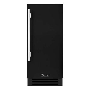 True 15 Inch 3.14 Cu. Ft. Right Hinge Outdoor Refigerator - Matte Black w/ Stainless Steel Handles - TUR-15-R-OP-C~DSK-027-H04