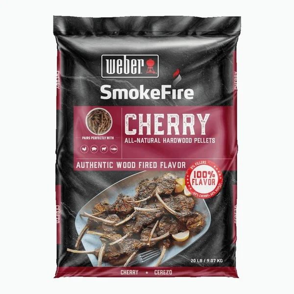 Weber 190005 SmokeFire Cherry All-Natural Hardwood Pellets - 20 lbs
