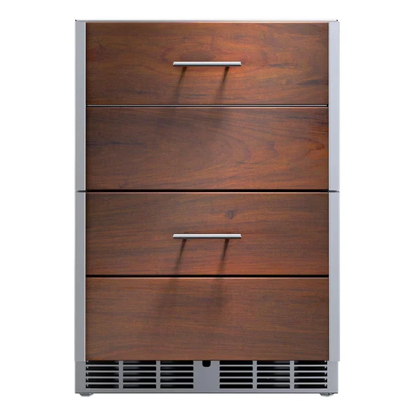 Kalamazoo Arcadia 24 Inch Outdoor Refrigerated Drawers - Ipe Finish - K-HP24RO-6KD-IPE-S4