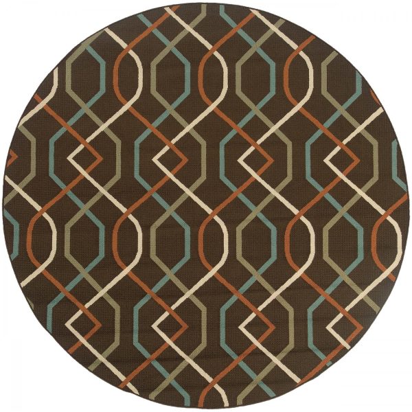 Oriental Weavers Montego 7.83 Ft. Round Indoor/Outdoor Rug - 896N