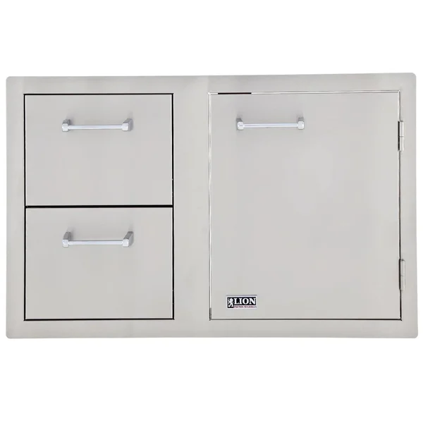 Lion 33-Inch Access Door & Double Drawer Combo