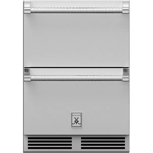 Hestan 24-Inch 5.2 Cu. Ft. Outdoor Rated Refrigerator Drawers - GRR24