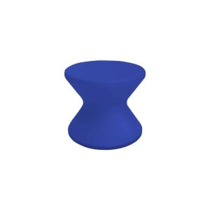 Signature 18 Inch Round Polyresin End Table in Dark Blue by Ledge Lounger