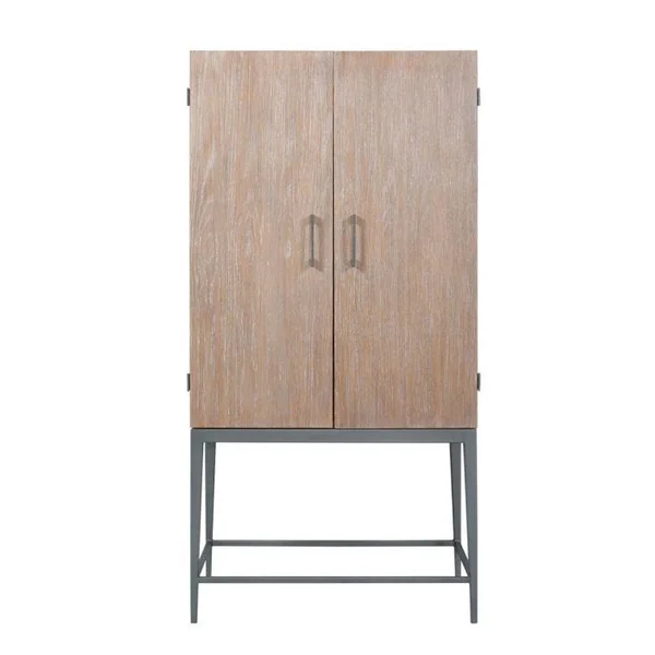 Carmel Bar Cabinet Distressed Oak