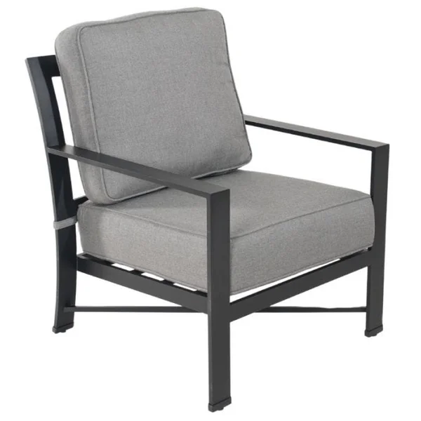 Cascade Lounge Chair- Black/Dolphin