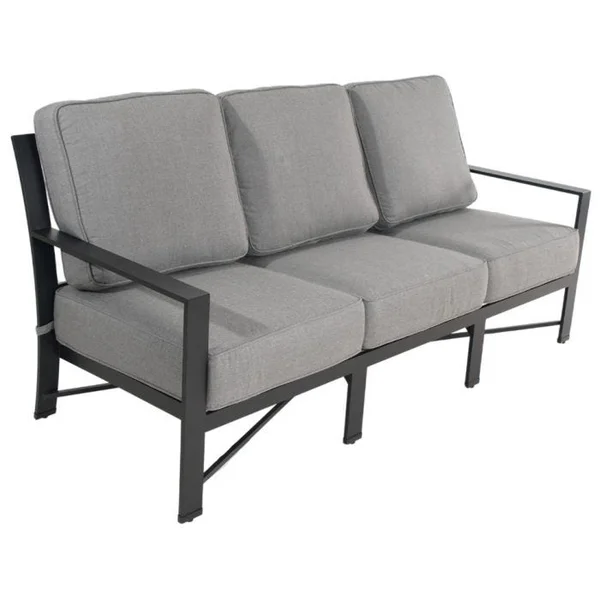 Cascade Sofa - Black/Dolphin
