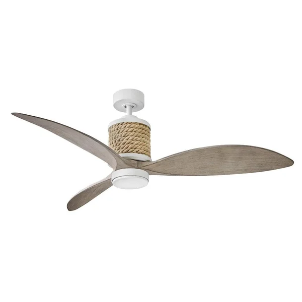 Hinkley Lighting Marin 60 Inch Indoor / Outdoor Ceiling Fan W/ LED Lighting - Matte White - 903160FMW-NDD