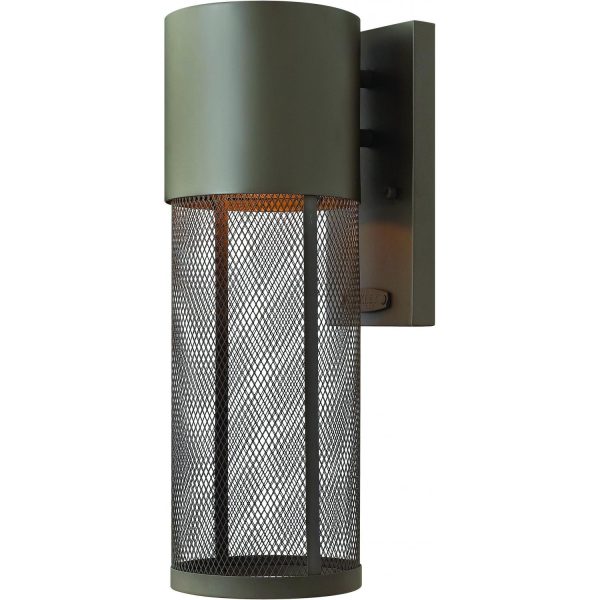 Hinkley Lighting Aria One Light 16-Inch Dark Sky Outdoor Wall Light - Buckeye Bronze - 2300KZ