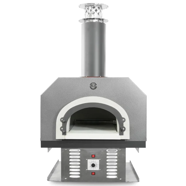 Chicago Brick Oven CBO-750 Built-In Countertop Hybrid Residential Outdoor Pizza Oven - Propane - Silver - CBO-O-CT-750-HYB-LP-SV-R-3K