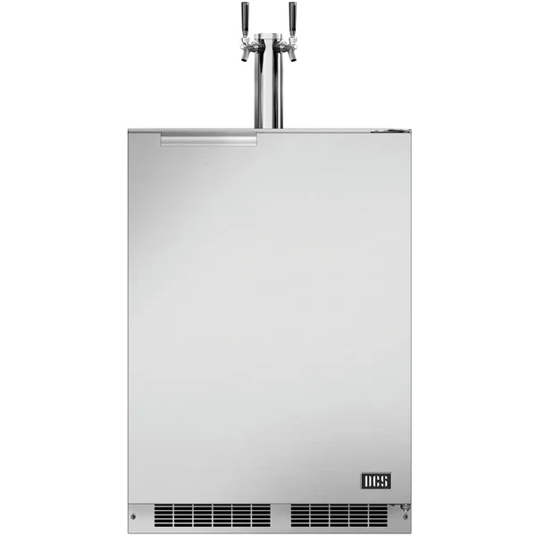 DCS 24-Inch 5.7 Cu. Ft. Right Hinge Outdoor Rated Dual Tap Beer Dispenser / Kegerator - RF24BTR2