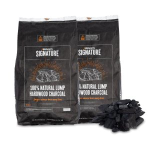 BBQGuys Signature 40 Lb. Natural Lump Hardwood Charcoal - Two 20 Lb. Bags