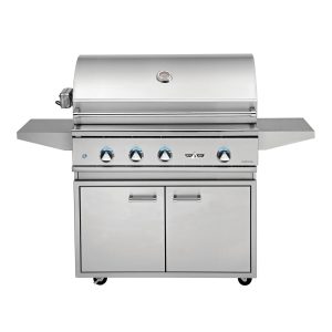 Delta Heat 38-Inch 3-Burner Propane Gas Grill with Sear Zone & Infrared Rotisserie Burner On Cart