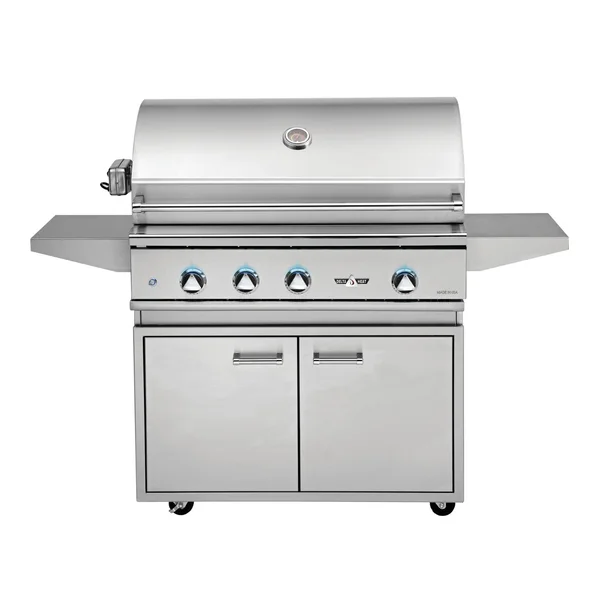 Delta Heat 38-Inch 3-Burner Propane Gas Grill with Infrared Rotisserie Burner On Cart