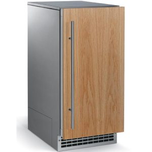 Scotsman Brilliance 80 Lb. 15-Inch Nugget Ice Machine With Drain Pump - Custom Panel / Stainless Cabinet - SCN60PA1SU