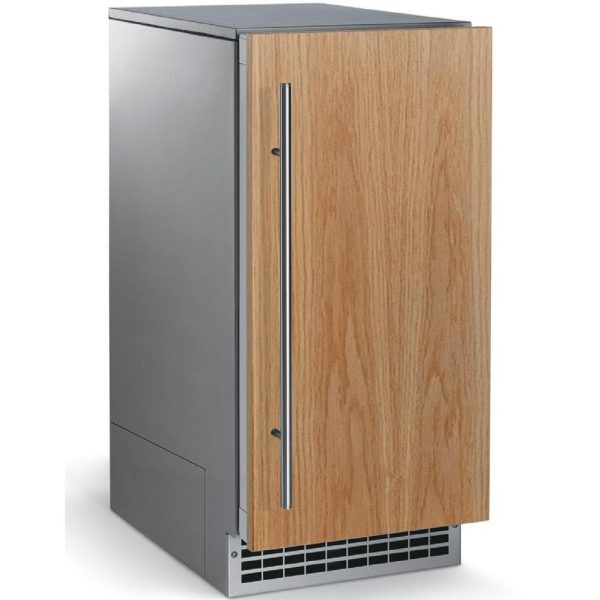 Scotsman Brilliance 80 Lb. 15-Inch Nugget Ice Machine With Drain Pump - Custom Panel / Stainless Cabinet - SCN60PA1SU
