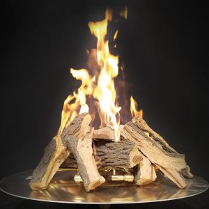 Warming Trends Mountain Split 12 PC Ceramic Log Set for 36 - 42-Inch Pits - MSM