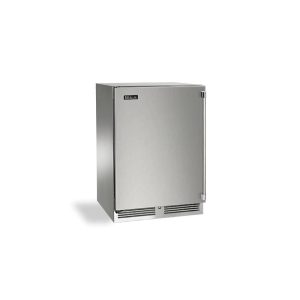 Perlick 24-Inch Signature Series Stainless Steel Outdoor Dual Zone Wine Reserve - Left Hinged - HP24DO-4-1L