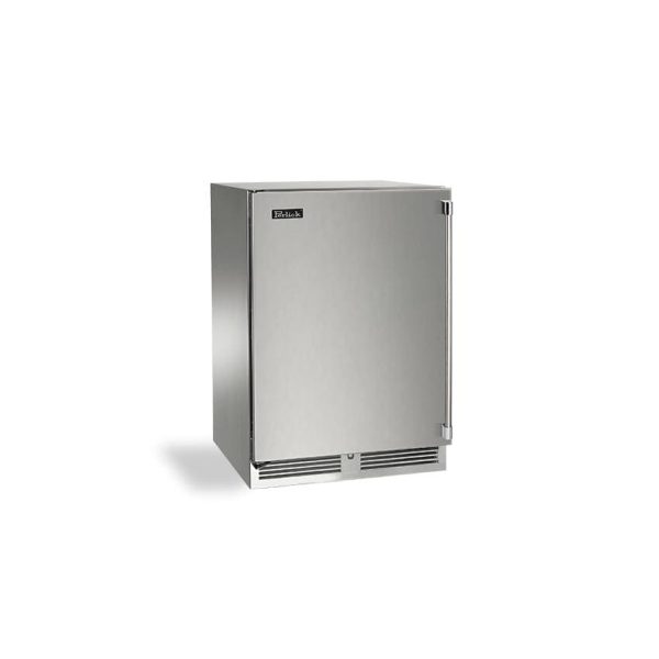 Perlick 24-Inch Signature Series Stainless Steel Outdoor Dual Zone Wine Reserve - Left Hinged - HP24DO-4-1L