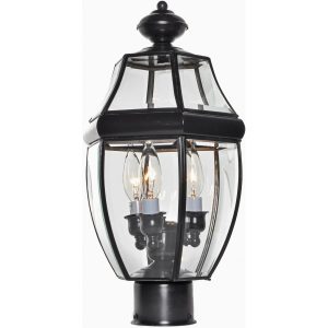 Maxim South Park Three Light 18-Inch Outdoor Post Light - Burnished - 6097CLBU