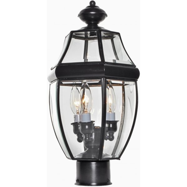 Maxim South Park Three Light 18-Inch Outdoor Post Light - Burnished - 6097CLBU